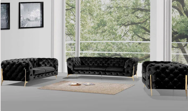 KADU BLACK SOFA SET